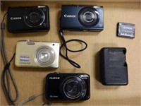 4 Digital Cameras Nikon, Canon, & FujiFilm