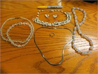 3 Vintage Bead Necklaces, 925 Silver Jewelry