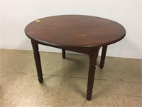 Antique Round-Top Table and 6 Chairs