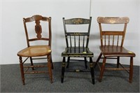3 Odd Side Chairs
