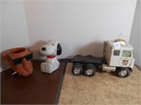 ABC Toy Truck, Camel Advertisement, and SNOOPY