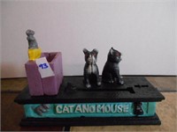 Cat and Mouse Mechanical Bank