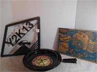 Pinhole Camera, Stapler, Game and Plack