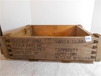 USA Santa Clara Wooden Crate
