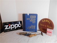 Zippo Plate, Screwdrivers, Playing Cards, etc.