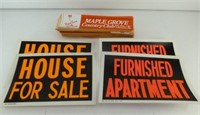 Signs & Bumper Stickers: 2 "House for Sale"