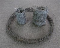 2 Partial Rolls of New Barbed Wire, 1 Loop of
