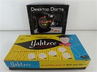 2 Games - Yahtzee and Maganetic Dart Board - Both