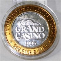 999 Fine Silver Grand Casino Collector Coin