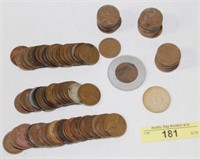 9.9 Ounces Of Wheat Pennies Plus Lucky Penny In