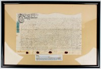 English 1743 Trust Of Indenture Document Letter