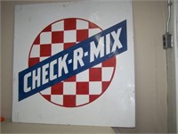 CHECK-R-MIX SST SIGN - SHOWS WEAR - 46" X 46"