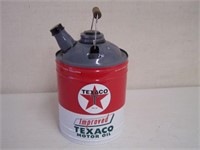 TEXACO  5 GAL. MOTOR OIL CAN- REPLICA - NEW