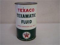 TEXACO TEXAMATIC FLUID IMP. QT CAN - EMBOSSED TOP