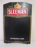 SLEEMAN CHALK BOARD- WOOD BACKING-  35" X 23 1/2"