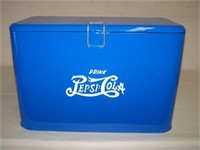 PEPSI-COLA COOLER - EMBOSSED SIDES -  19" X 9