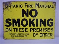 ONTARIO FIRE MARSHAL NO SMOKING SST SIGN - ST.