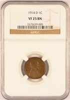Key 1914-D Lincoln Cent.