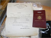 Lot w/ 1939 Passport & Paperwork for Passport