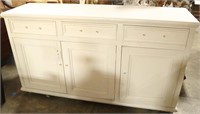 COUNTRY FRENCH STYLE PAINTED SIDEBOARD