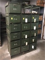 Metal storage bin
