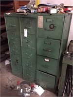 3 metal file cabinets