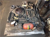 Lg. lot including metal parts, cylinders