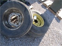 JD 30-20 tires w/ rims (2)