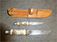 PAIR OF KNIVES AND SHEATH