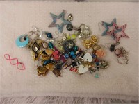 Large Group of Earrings & Jewelry Parts