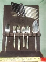 Set of Oneida Silver Plate Flat Ware - 43pc