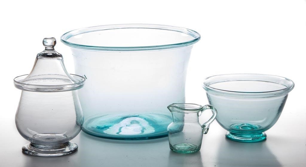 Free-blown utilitarian and tablewares