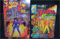 (2) X-MEN ACTION FIGURES: XFORCE DOMINO & EVIL