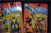 (2) X MEN ACTION FIGURES: WOLVERINE 2ND EDITION &