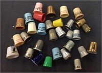 (31) VINTAGE THIMBLES (SOME ADVERTISING) & OTHER