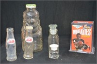 (6 PCS) VINTAGE GROUPING: COIN BANK, S&P SHAKERS,