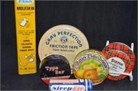 (8 PCS) VINTAGE METAL ADVERTISING TINS