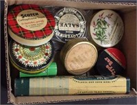 (9) VINTAGE COLLECTIBLES PRODUCT TINS