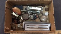 GROUPING- MISCELLANEOUS VINTAGE DESK ITEMS,