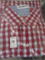 IZOD-CHECKER STYLE SHIRT - SIZE M