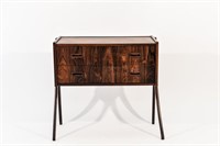 SMALL STAINED TEAK CREDENZA