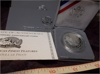 US Mint 1991 Mt Rushmore Silver Medallion