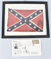 CONFEDERATE UCV 8" BY 5 1/2" FLAG, and MORE