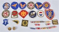 LARGE LOT WW2 PATCHES, and MORE