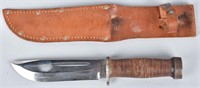 WW2 CATTARAUGUS COMBAT KNIFE and SHEATH