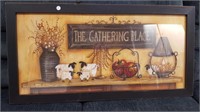 Framed print "The Gathering Place"  Mary Ann June