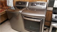 LG Stainless Steel Washer & Dryer Set - Like New