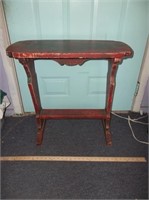 Vintage Solid Wood Hand Made Accent Table