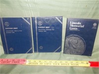 3pc Lincoln Cent Coin Collector Books