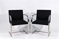 PAIR OF KNOLL BRNO CHAIRS